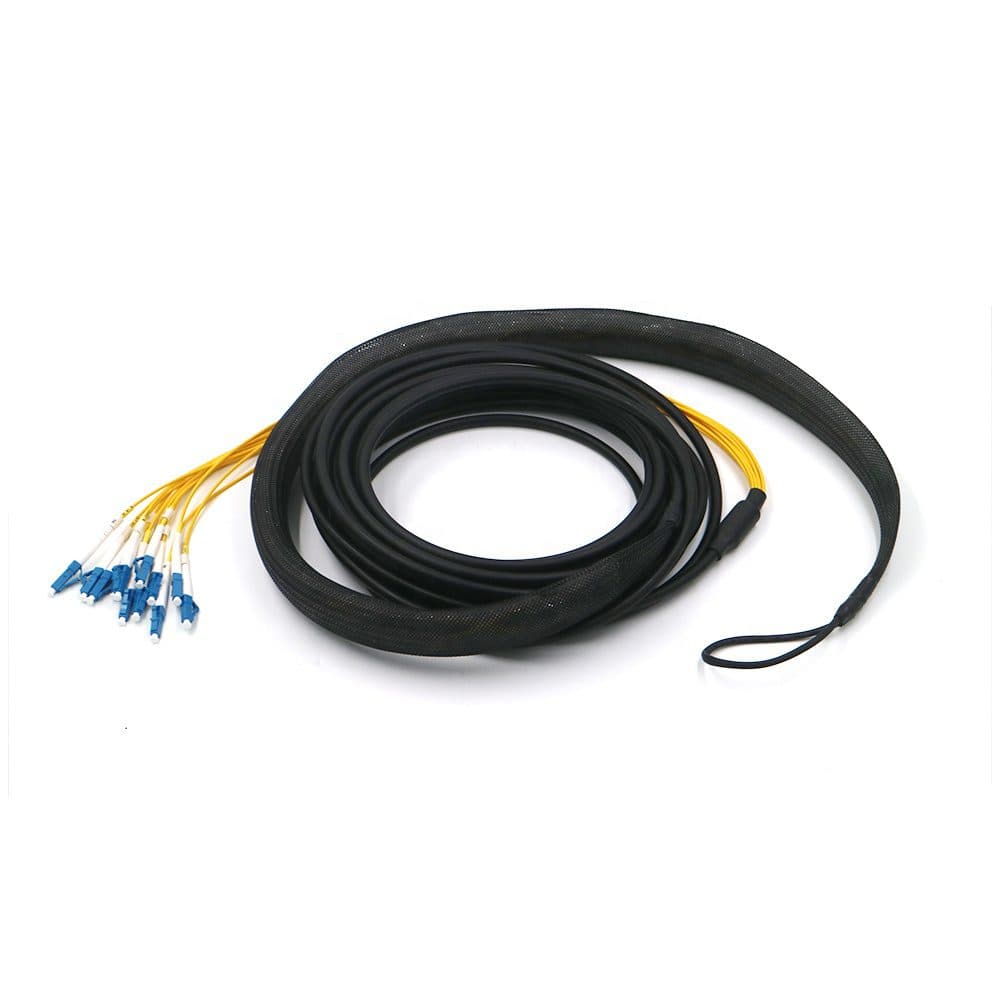 Outdoor Waterproof Pigtails with 12 Core LC UPC Connectors