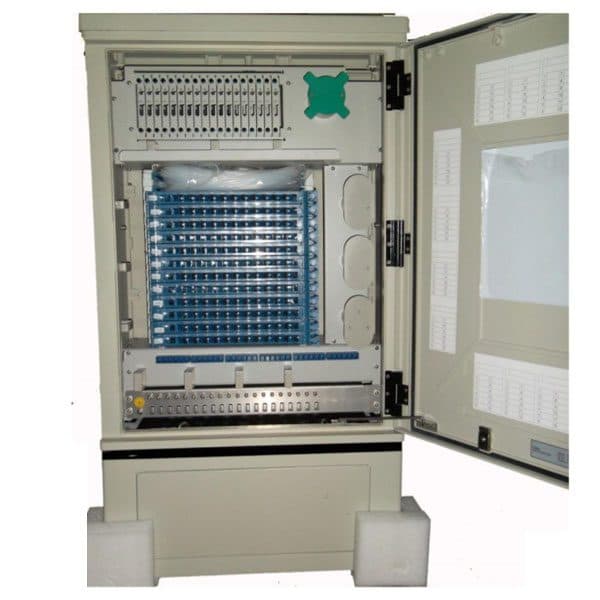 144 FIBERS OUTDOOR FIBER OPTIC DISTRIUBTION CABINET