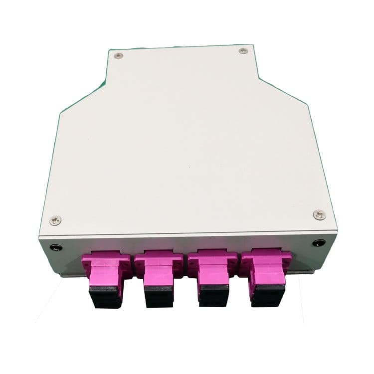 Din rail fiber optic termination box