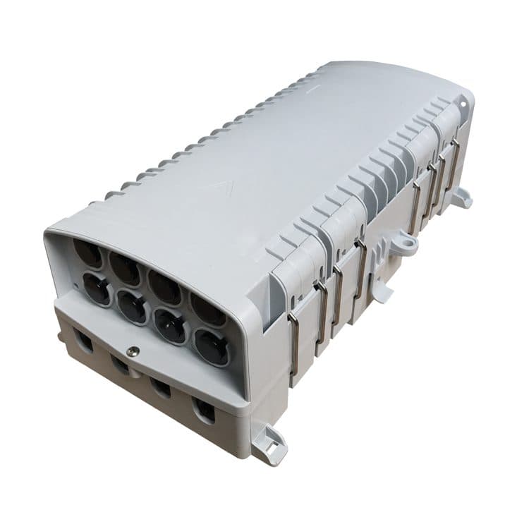 16 Cores Fiber Optic Terminal Box Plastic Plug FTTH Splice Closure