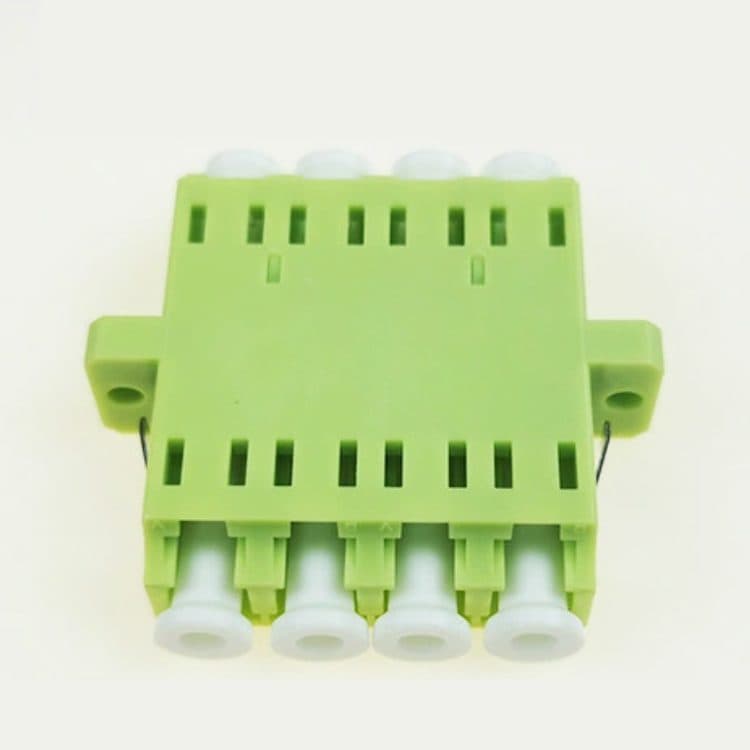 Fiber Optic LC Quad 4core Lime Green Om5 Adapter