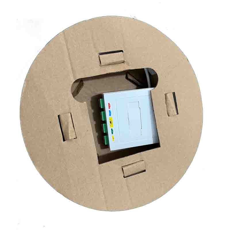 Fiber optic wall outlet with 4 ports sc adapter for France FTTH